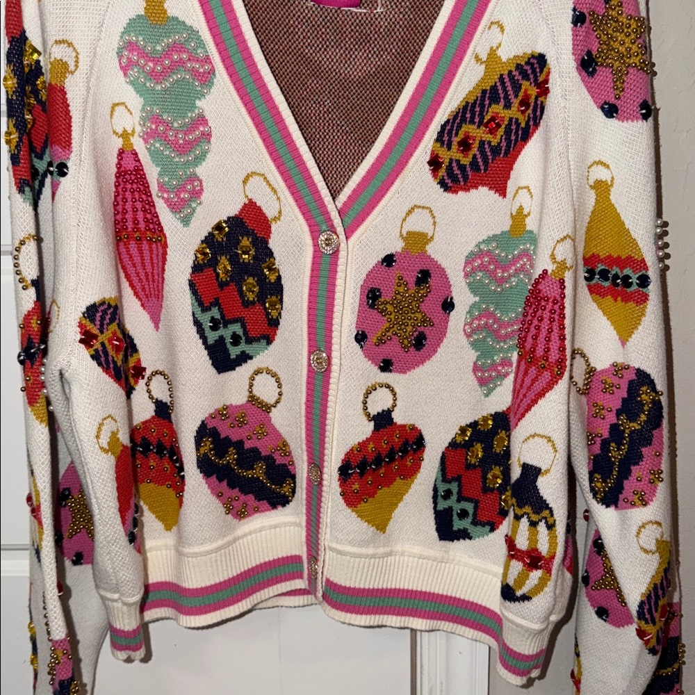 Queen of Sparkles Jeweled Ornament Cardigan - Picture 3 of 11